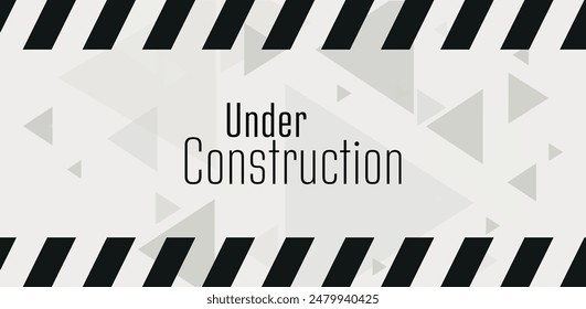 under construction text information sign