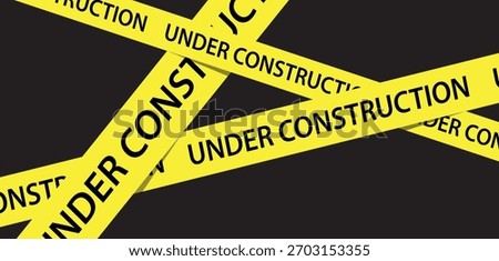 under construction text information sign