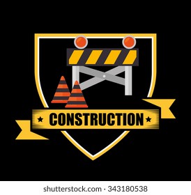Under construction and tools graphic design, vector illustration eps10