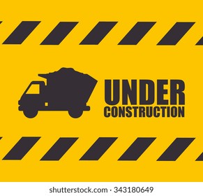 Under construction and tools graphic design, vector illustration eps10