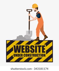 Under construction and tools graphic design, vector illustration eps10 Under construction and tools graphic design, vector illustration eps10