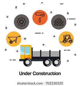 under construction truck vehicle equipment tool