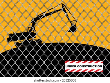 under construction vector