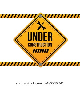 under construction vector creative design
