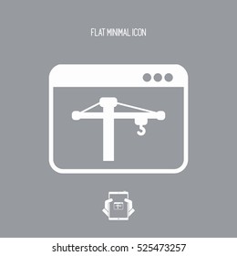 Under construction - Vector flat minimal icon