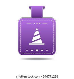 Under construction Violet Vector Icon Design