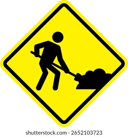 In aanbouw waarschuwingsbord. Aandacht en voorzichtigheid Bouw Werkt Vooruit Straat Tekens