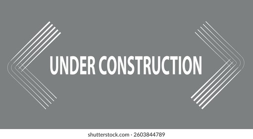 Under construction  warning sign background

