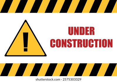 Under Construction Warning Sign Template