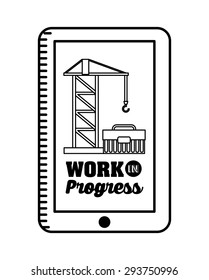 under construction website design, vector illustration eps10 graphic 