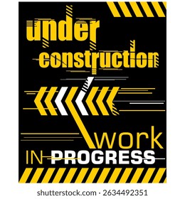 Under Construction, work in progress, sign vector