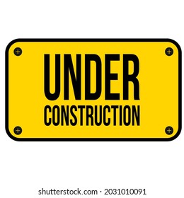 En construcción Sistema de señas amarillas