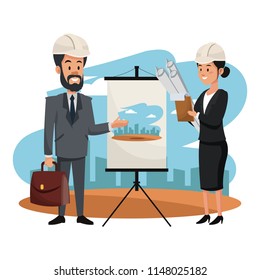 Under construction zone cartoons