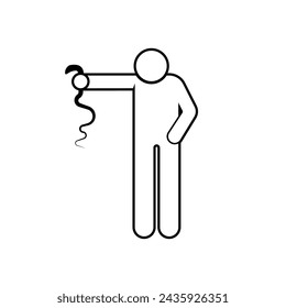 Bajo control. El Experto, Guardián De Animales. Se aplica como símbolo de moda para elementos de diseño, presentaciones y aplicaciones web.