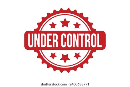 Under Control Rubber Stamp Seal Vector