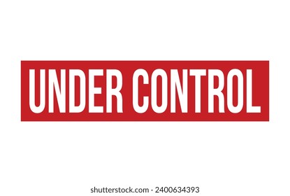 Under Control Rubber Stamp Seal Vector