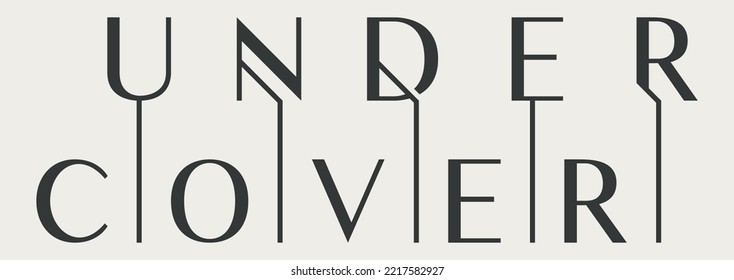 under cover typography t-shirt design