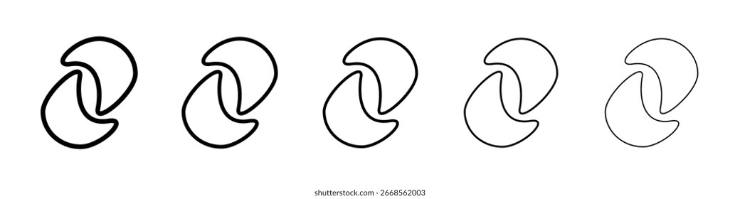 Sob o ícone de tapa-olhos preenchido conceito de sinal plano para web design.