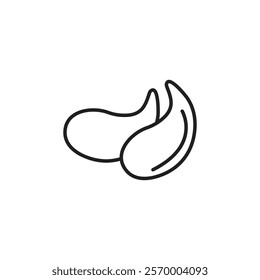 Under the eye patches icon Vector flat thin line illustration