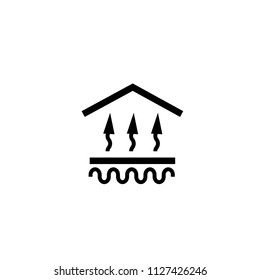 Under floor Heating system icon. Clipart image isolated on white background