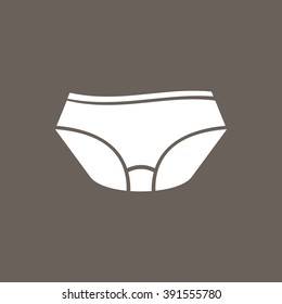 Under Garments Icon on Dark Gray Color. Eps-10.
