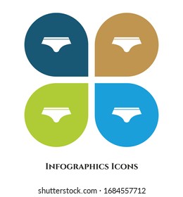 Under Garments Vector Illustration icon for all purpose. Isolated on 4 different backgrounds.