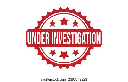 Under Investigation Rubber Stamp Seal Vector
