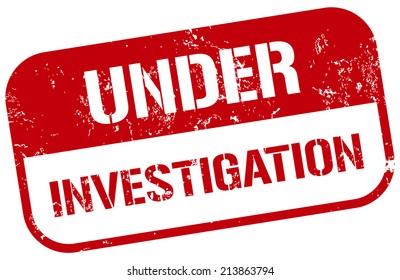 under investigation stamp