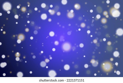 Bajo el fondo abstracto del bokeh del océano luz suave, Vector capta 10 ilustraciones partículas de bokeh, Decoración de fondo