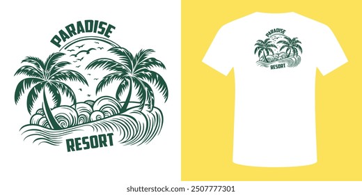 Under the palm tree, where the waves kiss the shore