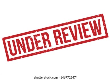 Under Review Rubber Grunge Stamp Seal Vector Illustration - Vector