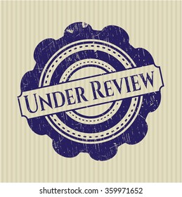 Under Review rubber texture