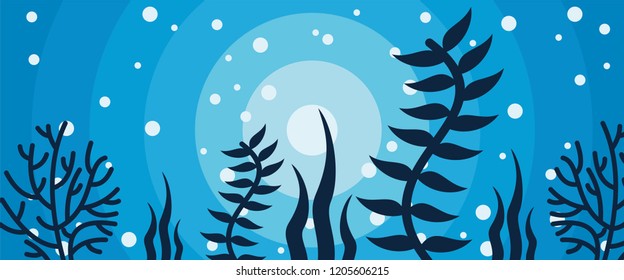 under sea banner background