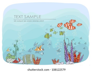 under the sea holiday background