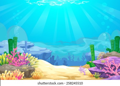 Under The Sea Vector Background