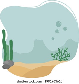 Under the sea view background nature
