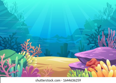 Under Sea View vector eps10