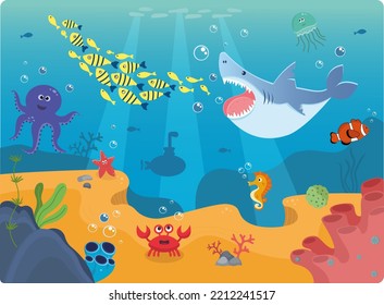 Under sea world for kids