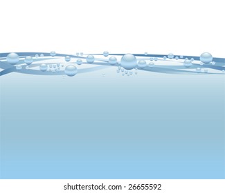 under water