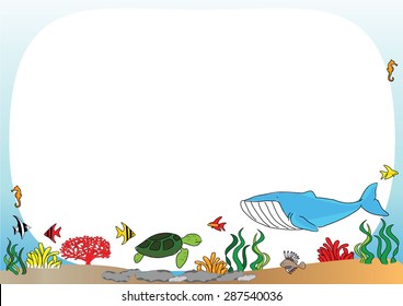 under water background