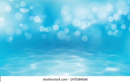 Under water blue water background in vector