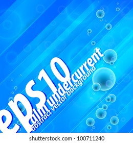 Under water vector copyspace background blue and abstract
