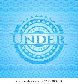 Under  water wave emblem.