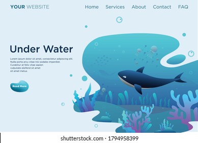 under water world landing page