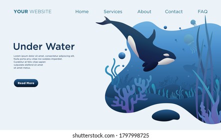 under water world landing page