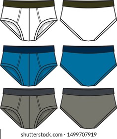 under wear for men vector template