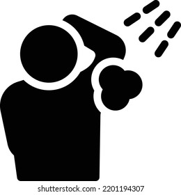 infrarroja la limpieza de la ilustración vectorial en un fondo transparente.Símbolos de calidad premium.Icono vectorial glifos para el concepto y el diseño gráfico.