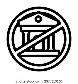 underbanked finance line icon vector. underbanked finance sign. isolated contour symbol black illustration