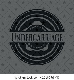 Undercarriage dark emblem. Vector Illustration. Detailed.