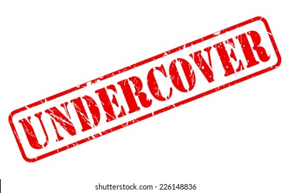 UNDERCOVER red stamp text on white
